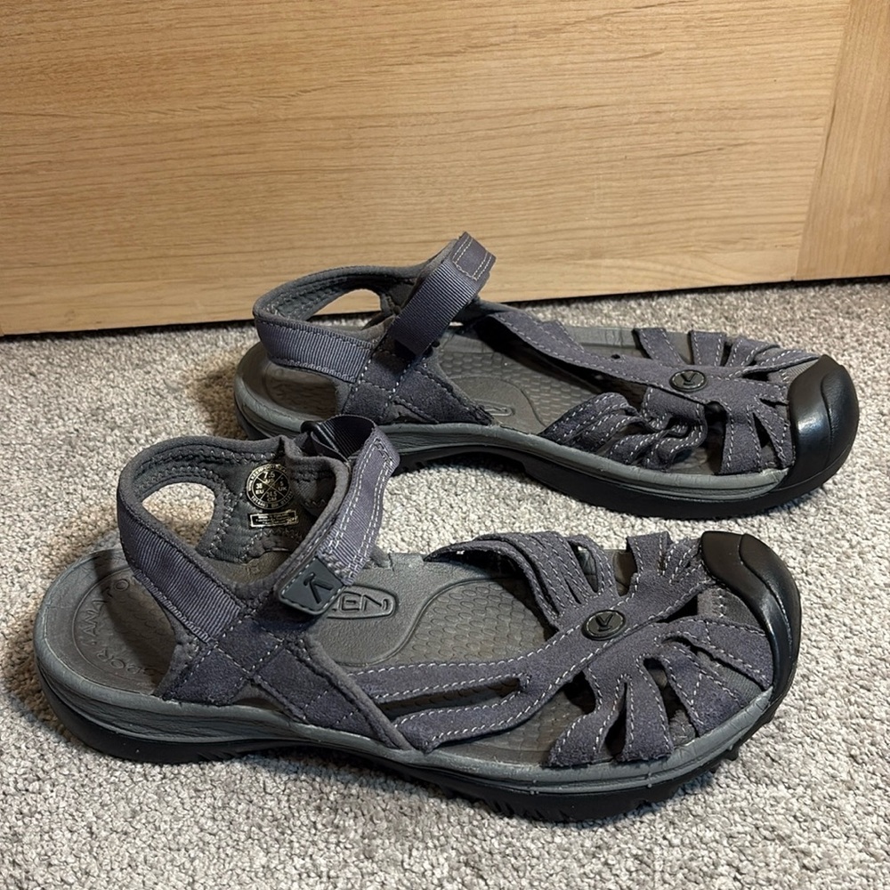 Keen Gray Strappy Closed-Toe Sandals